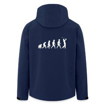 Evolution Golf Golfer Golfer Terrain de golf - Veste softshell homme en polyester recyclé Stanley/Stella - marine - Dos - AI Model Male 185 light (185cm)