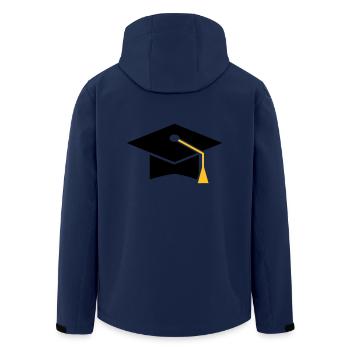 Doctor's hat - Men’s Recycled Softshell Jacket by Stanley/Stella - navy - Back - AI Model Male 185 light (185cm)