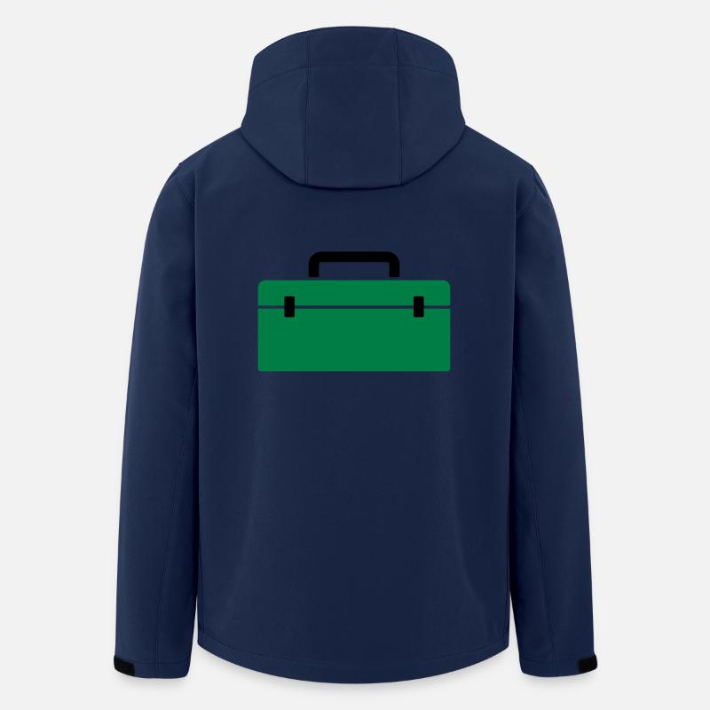 Werkzeugkiste oder Angelkoffer - Geschenk - Recycelte Männer Softshell-Jacke von Stanley/Stella - Navy