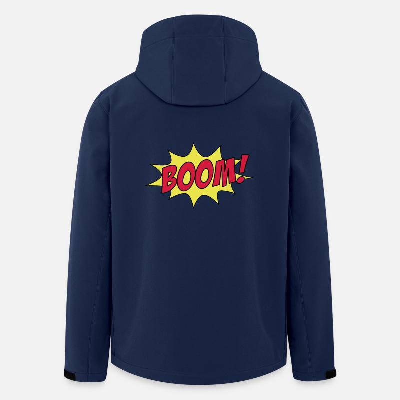 BOOM! - Recycelte Männer Softshell-Jacke von Stanley/Stella - Navy