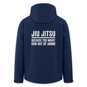 JIU JITSU SHIRT BJJ Arts Martiaux Cadeau Vintage - Veste softshell homme en polyester recyclé Stanley/Stella - marine - Dos - AI Model Male 185 light (185cm)