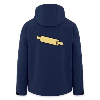 Bois de pâtes - Veste softshell homme en polyester recyclé Stanley/Stella - marine - Dos - AI Model Male 185 light (185cm)