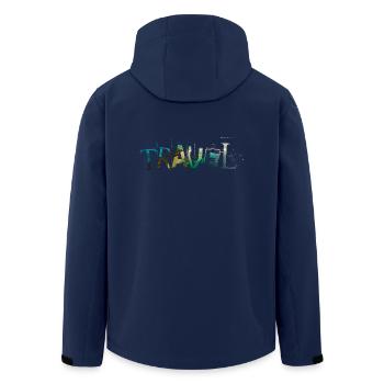 Travel - Veste softshell homme en polyester recyclé Stanley/Stella - marine - Dos - AI Model Male 185 light (185cm)