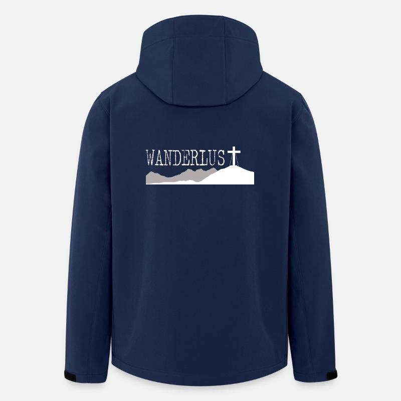 Wanderlust - Recycelte Männer Softshell-Jacke Discoverer von Stanley/Stella - Navy