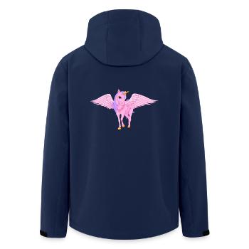 licorne - Veste softshell homme en polyester recyclé Stanley/Stella - marine - Dos - AI Model Male 185 light (185cm)