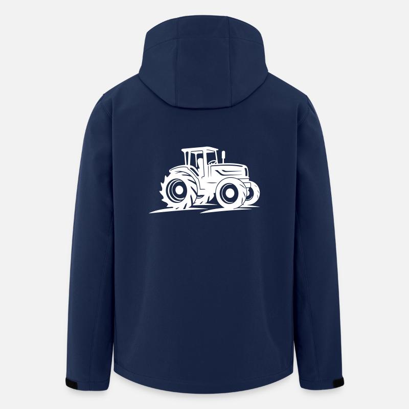 Icône du tracteur - Veste softshell homme en polyester recyclé Stanley/Stella - marine