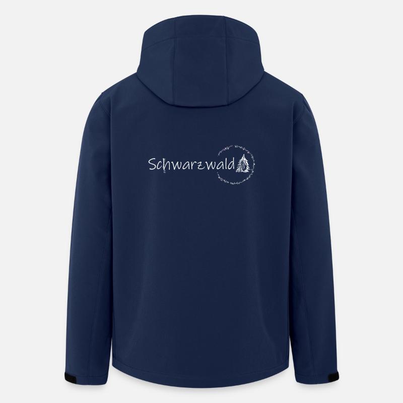 Blumen Schwarzwald Baum Geschenkidee Geschenk - Recycelte Männer Softshell-Jacke von Stanley/Stella - Navy