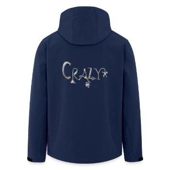 Crazy - Men’s Recycled Softshell Jacket by Stanley/Stella - navy - Back - AI Model Male 185 light (185cm)