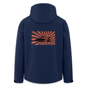 ImprezaRising - Recycelte Männer Softshell-Jacke von Stanley/Stella - Navy - Hinten - AI Model Male 185 light (185cm)