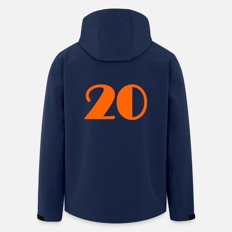 20 ANS,20e ANNIVERSAIRE,ANNIVERSAIRE 20 ANS,20 - Veste softshell homme en polyester recyclé Stanley/Stella - marine