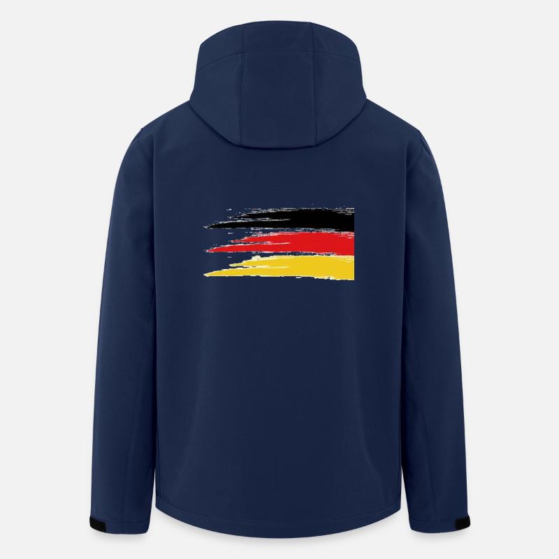 deutschland - Recycelte Männer Softshell-Jacke von Stanley/Stella - Navy