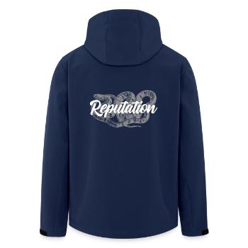 Snake réputation serpent - Veste softshell homme en polyester recyclé Stanley/Stella - marine - Dos - AI Model Male 185 light (185cm)