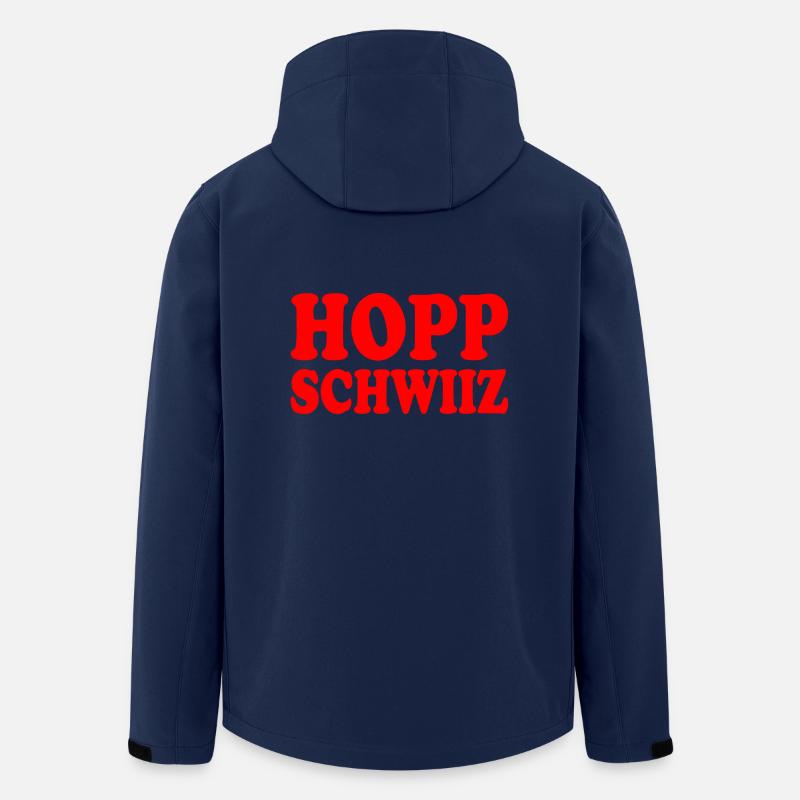 Hopp schwiiz - Recycelte Männer Softshell-Jacke von Stanley/Stella - Navy