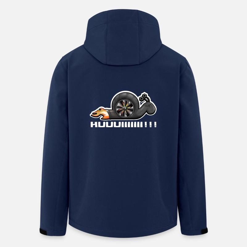 Turbolader Schnecke Huuiiii - Recycelte Männer Softshell-Jacke von Stanley/Stella - Navy