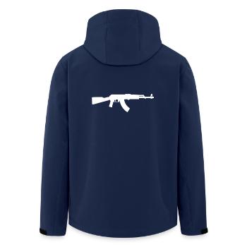 pistolet - Veste softshell homme en polyester recyclé Stanley/Stella - marine - Dos - AI Model Male 185 light (185cm)