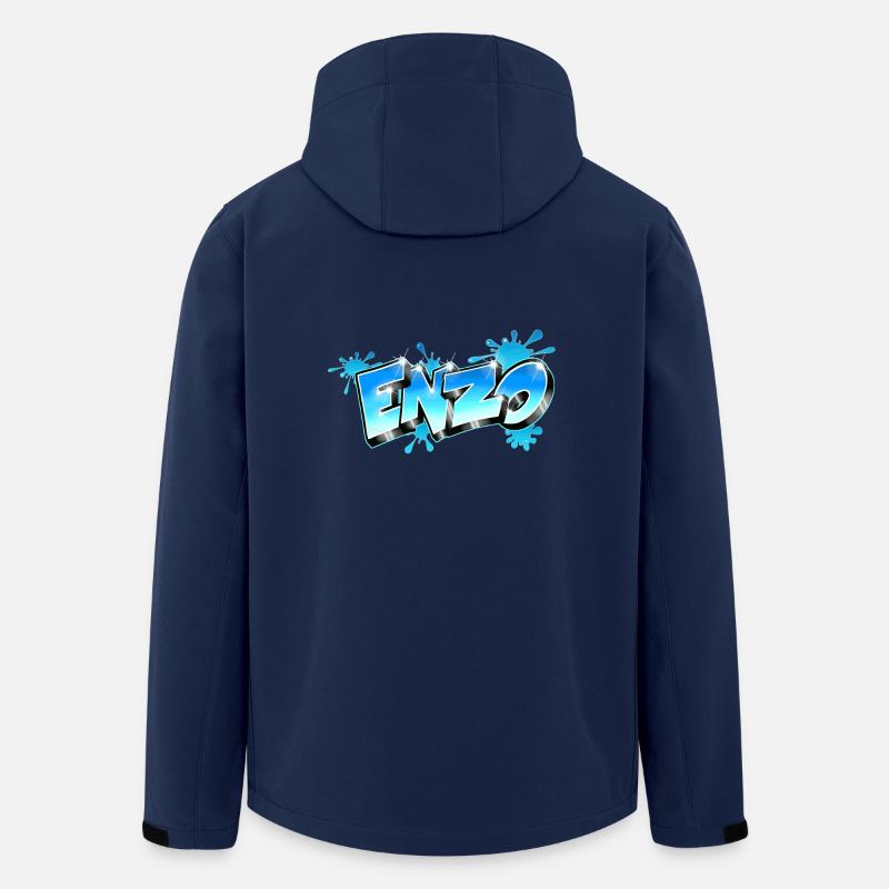 Enzo Style Graffiti - Men’s Recycled Softshell Jacket by Stanley/Stella - navy