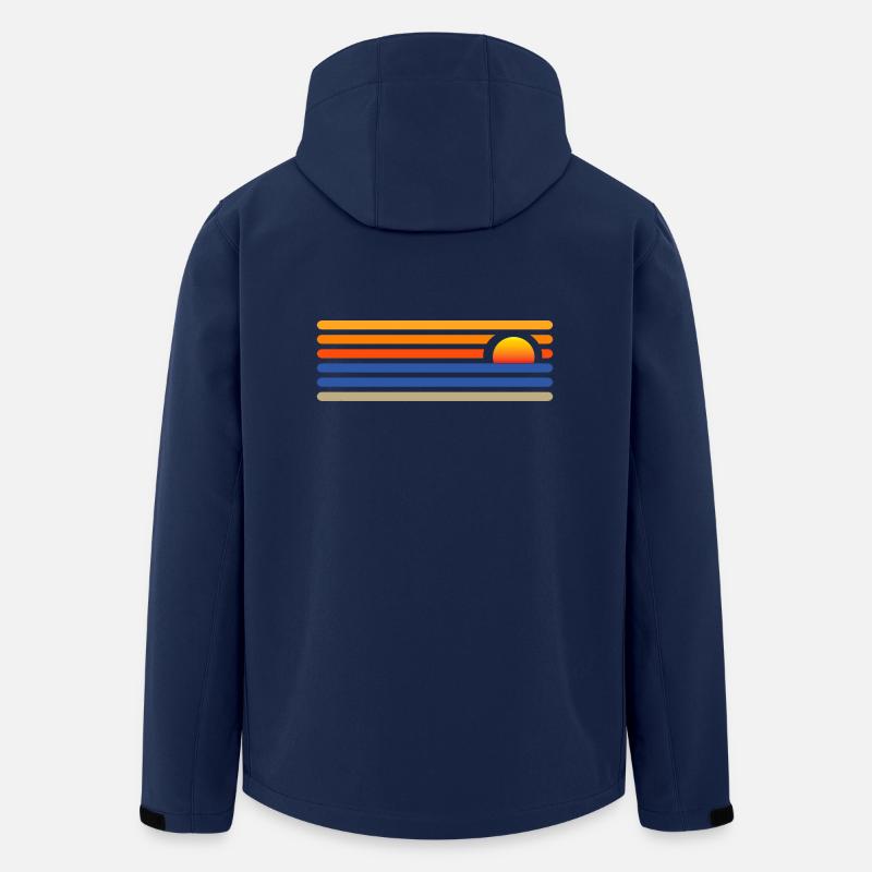 Sunset on the beach - Men’s Recycled Softshell Jacket by Stanley/Stella - navy