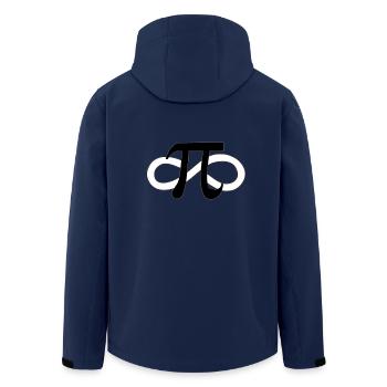 Die Unendlichkeit - Recycelte Männer Softshell-Jacke von Stanley/Stella - Navy - Hinten - AI Model Male 185 light (185cm)