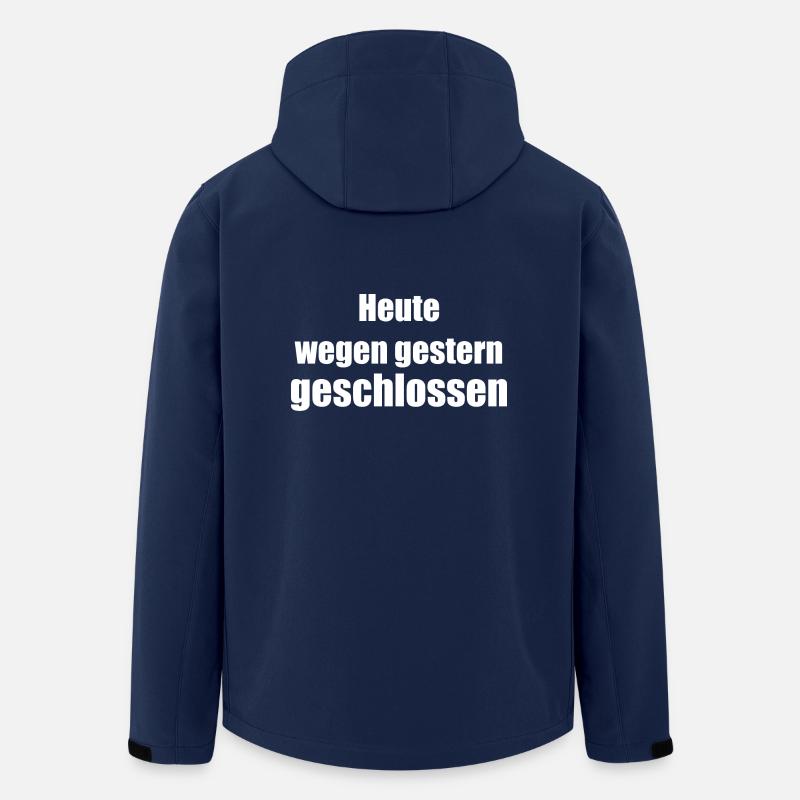 heute wegen gestern geschlossen - Recycelte Männer Softshell-Jacke von Stanley/Stella - Navy