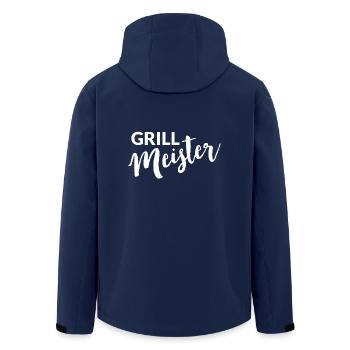 Grillmeister Einfach - Recycelte Männer Softshell-Jacke von Stanley/Stella - Navy - Hinten - AI Model Male 185 light (185cm)