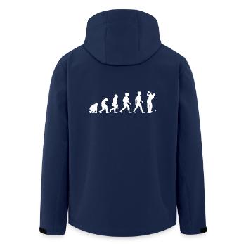 Evolution Golf Golfer Golfer Terrain de golf - Veste softshell homme en polyester recyclé Stanley/Stella - marine - Dos - AI Model Male 185 light (185cm)