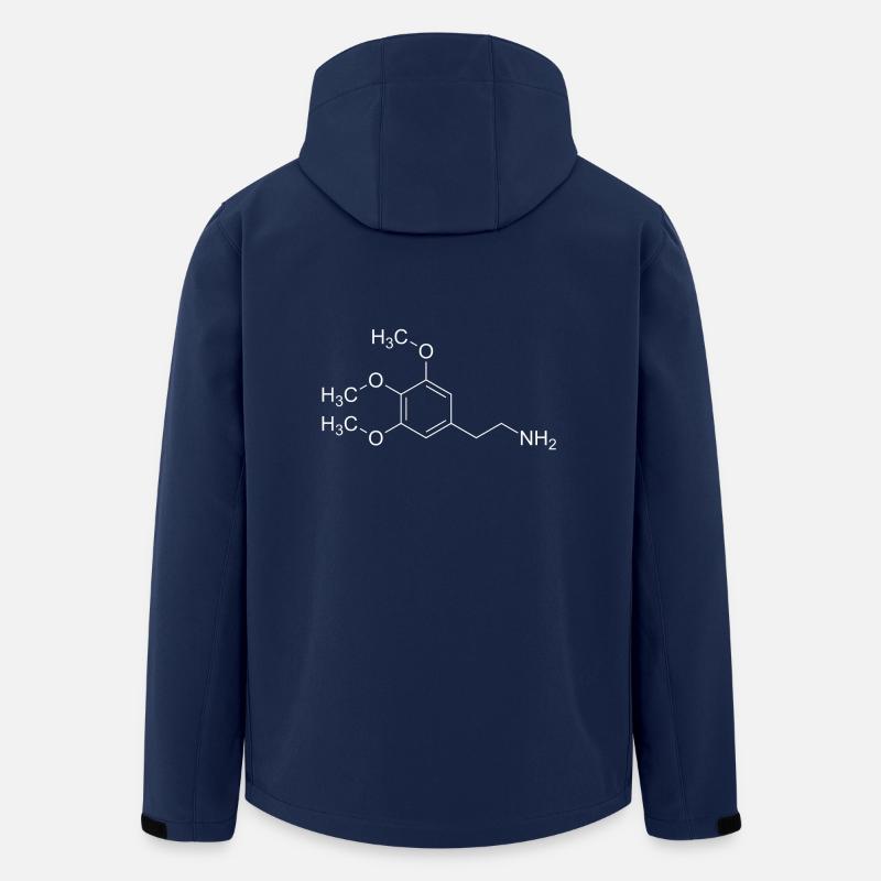 Mescaline mescaline structural formula - Men’s Recycled Softshell Jacket by Stanley/Stella - navy