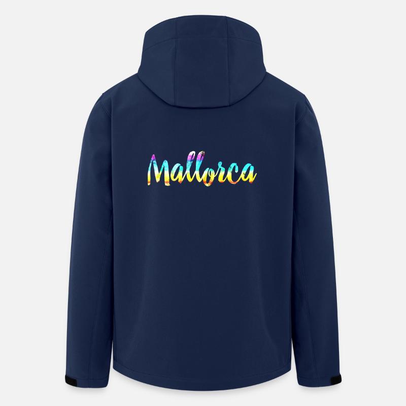 Mallorca colorful - Men’s Recycled Softshell Jacket by Stanley/Stella - navy
