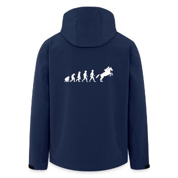 Evolution Equestre Equitation Equestre Equestre - Veste softshell homme en polyester recyclé Stanley/Stella - marine - Dos - AI Model Male 185 light (185cm)