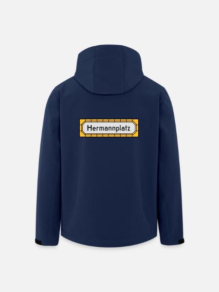 Hermannplatz NEUKÖLLN - Recycelte Männer Softshell-Jacke von Stanley/Stella - Navy