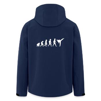 Evolution Karate Kampfsport - Recycelte Männer Softshell-Jacke von Stanley/Stella - Navy - Hinten - AI Model Male 185 light (185cm)