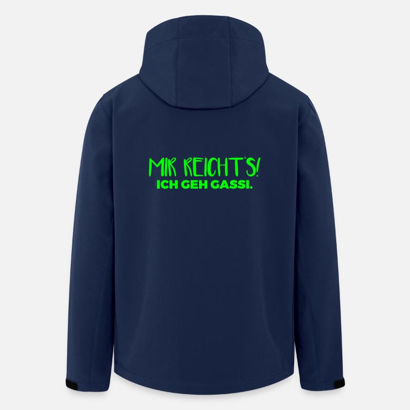 I have enough! I go for a walk. - Men’s Recycled Softshell Jacket by Stanley/Stella - navy