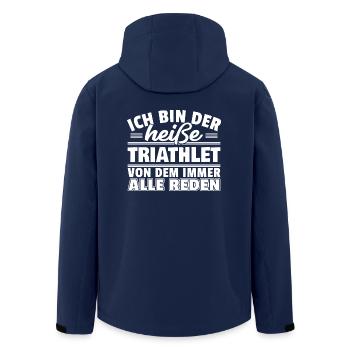 Heißer Triathlet - Recycelte Männer Softshell-Jacke von Stanley/Stella - Navy - Hinten - AI Model Male 185 light (185cm)