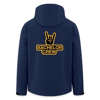 Bachelor Crew - JGA T-Shirt - JGA Shirt - Bachelor - Men’s Recycled Softshell Jacket by Stanley/Stella - navy - Back - AI Model Male 185 light (185cm)