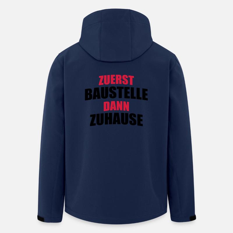 Haus bauen - Recycelte Männer Softshell-Jacke von Stanley/Stella - Navy