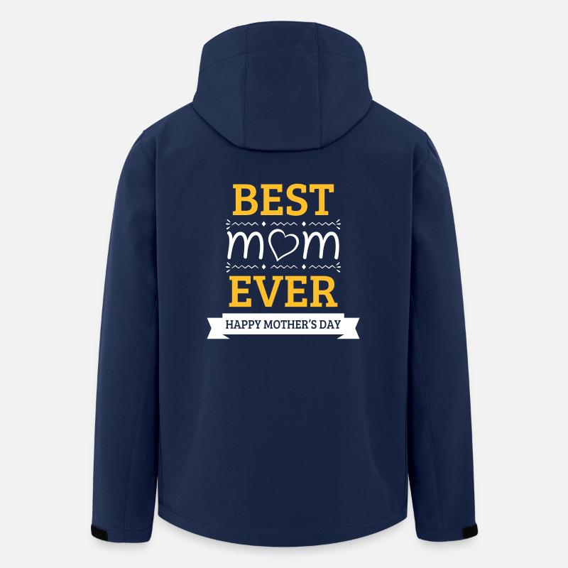 Best Mom Ever - Men’s Recycled Softshell Jacket by Stanley/Stella - navy
