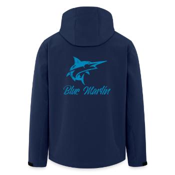 Angler - Angelsport - Blue Marlin - Geschenk - Recycelte Männer Softshell-Jacke von Stanley/Stella - Navy - Hinten - AI Model Male 185 light (185cm)