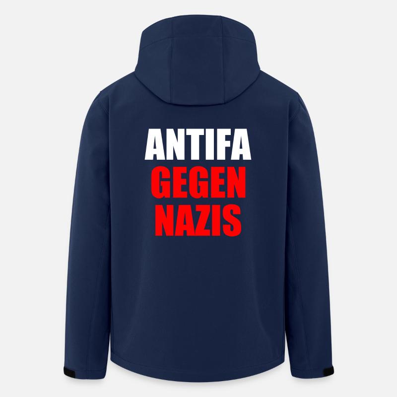 Antifa gegen nazis - Recycelte Männer Softshell-Jacke von Stanley/Stella - Navy
