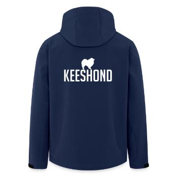 KEESHOND chien race chien Wilsigns - Veste softshell homme en polyester recyclé Stanley/Stella - marine - Dos - AI Model Male 185 light (185cm)