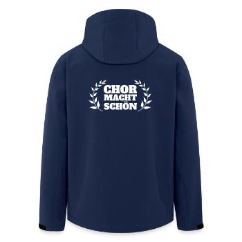Chor macht schön - Recycelte Männer Softshell-Jacke von Stanley/Stella - Navy - Hinten - AI Model Male 185 light (185cm)