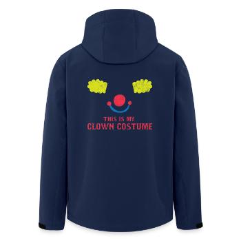Clown: This Is My Clown Costume - Gift - Men’s Recycled Softshell Jacket by Stanley/Stella - navy - Back - AI Model Male 185 light (185cm)