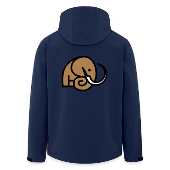 Mammut Logo Signet - Recycelte Männer Softshell-Jacke von Stanley/Stella - Navy - Hinten - AI Model Male 185 light (185cm)