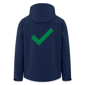 Hook right gift idea true - Men’s Recycled Softshell Jacket by Stanley/Stella - navy - Back - AI Model Male 185 light (185cm)