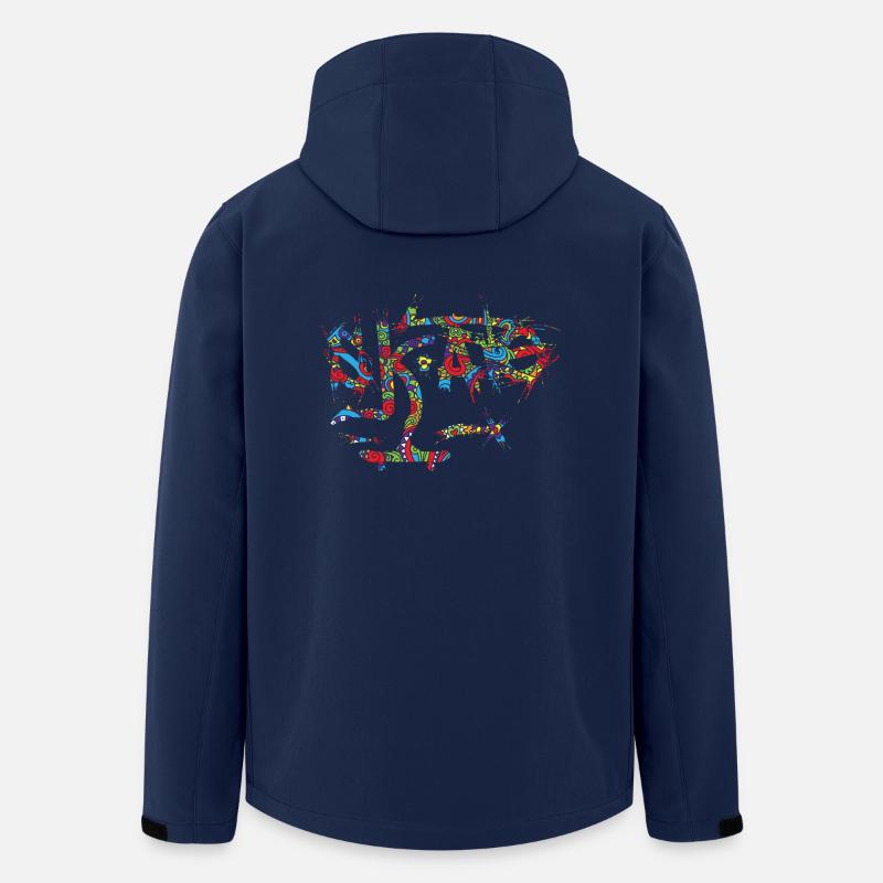 Schlittschuh - Recycelte Männer Softshell-Jacke von Stanley/Stella - Navy