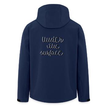 Under the Surface - Recycelte Männer Softshell-Jacke von Stanley/Stella - Navy - Hinten - AI Model Male 185 light (185cm)