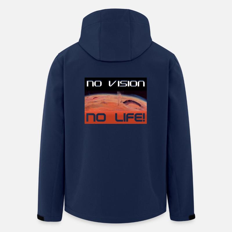 Mars: No vision, no life - Recycelte Männer Softshell-Jacke von Stanley/Stella - Navy