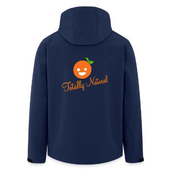 Totally natural orange - Men’s Recycled Softshell Jacket by Stanley/Stella - navy - Back - AI Model Male 185 light (185cm)