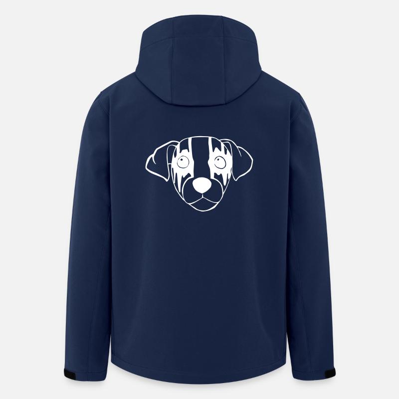 Black Metal Hund - Recycelte Männer Softshell-Jacke von Stanley/Stella - Navy