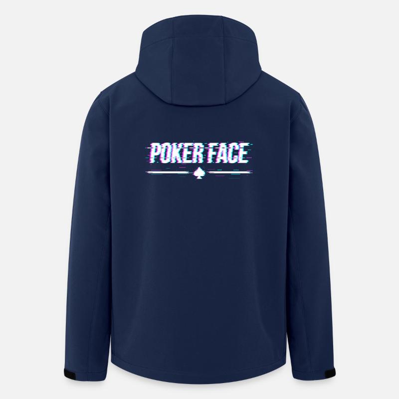 pokerface - Veste softshell homme en polyester recyclé Stanley/Stella - marine