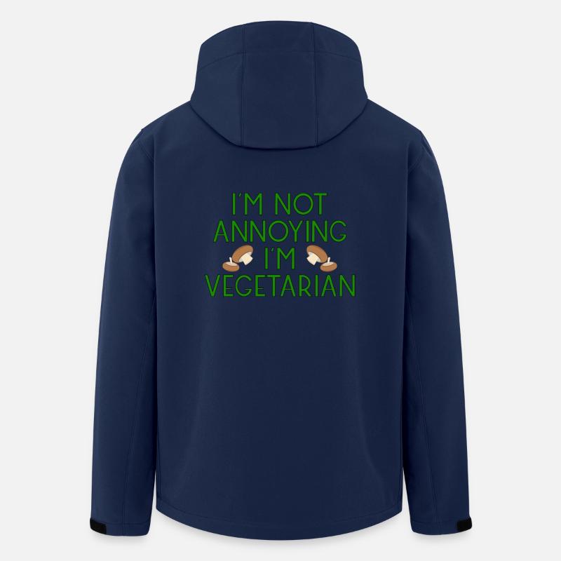 champignons légumes végétalien végétarien mushrooms4 - Veste softshell homme en polyester recyclé Stanley/Stella - marine