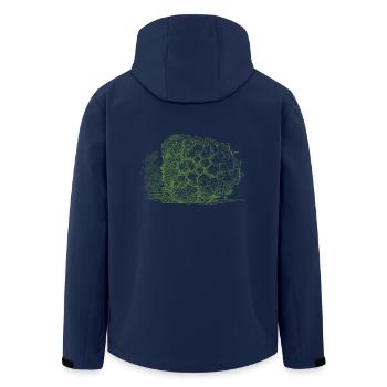 Cauliflower cauliflower halloween vegetable vegetable - Men’s Recycled Softshell Jacket by Stanley/Stella - navy - Back - AI Model Male 185 light (185cm)